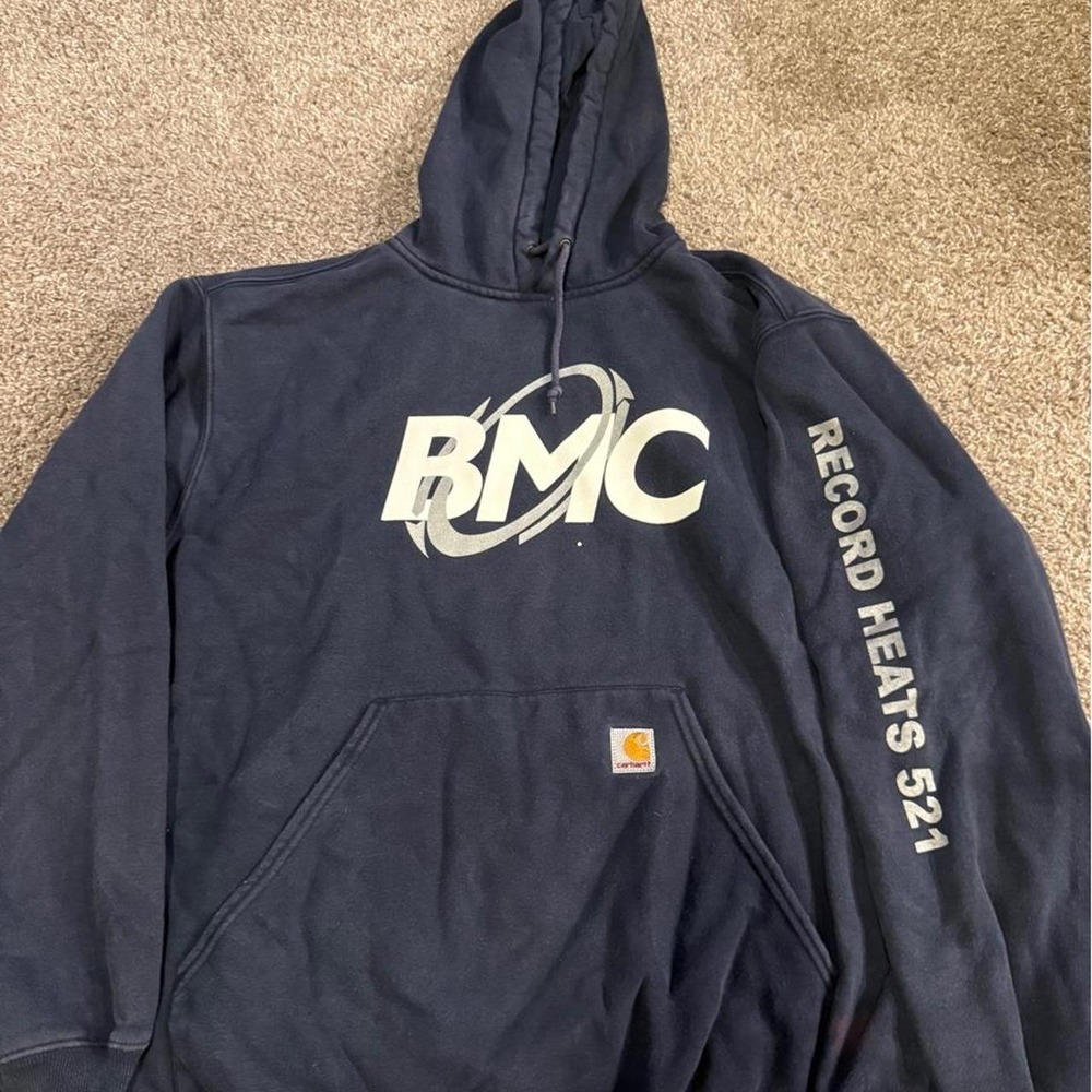 Carhartt BMC Record Heats 521 Graphic Hoodie Black XL Rain Defender